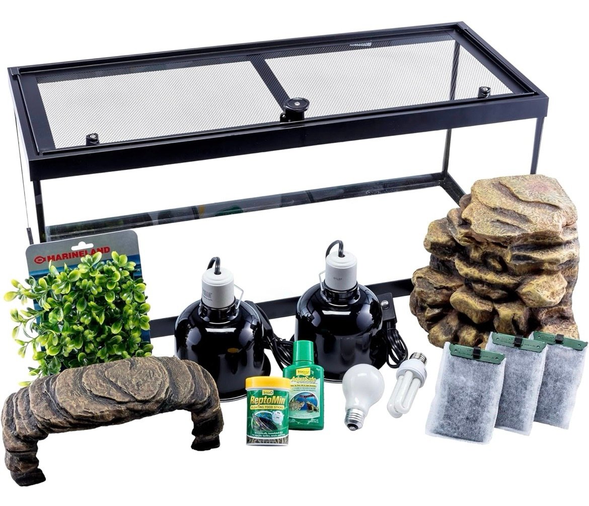 Beginner turtle aquarium kit
