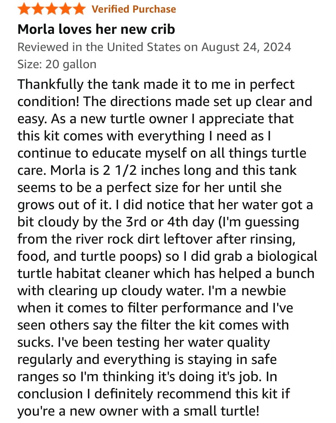 Turtle aquarium tank kit review