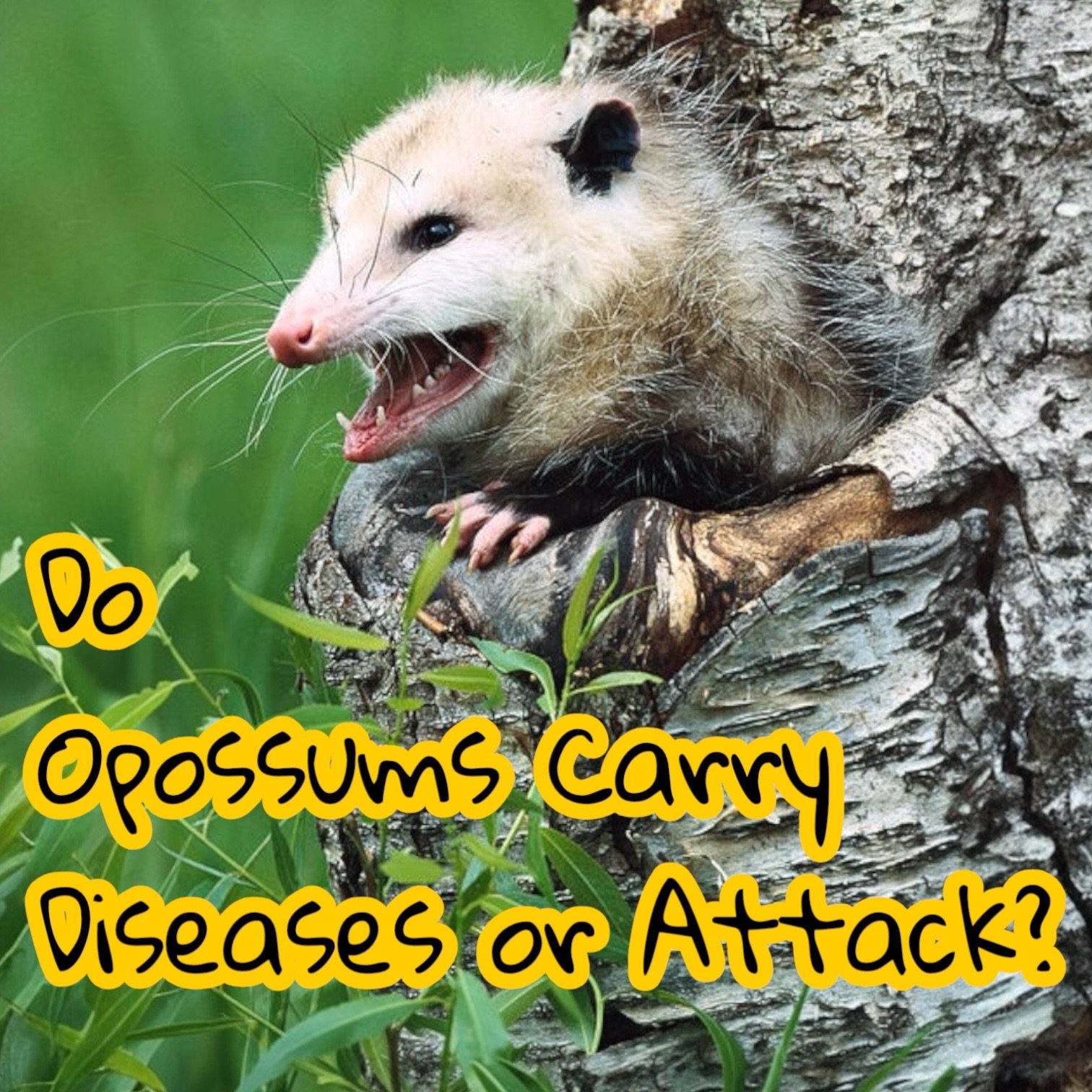 Do Opossums Carry Diseases or Attack?