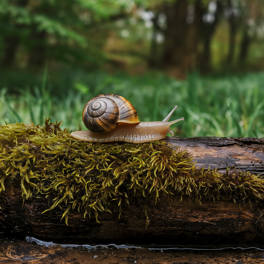 snail in nature
