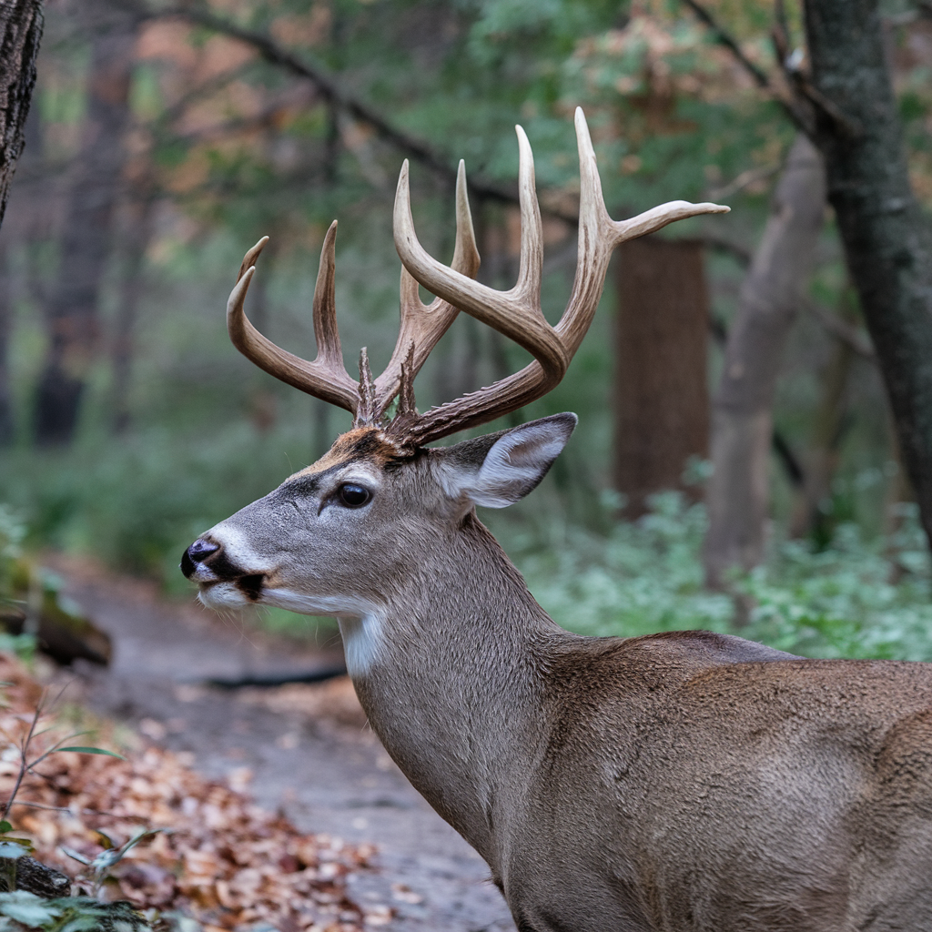 photo of buck with large antlers